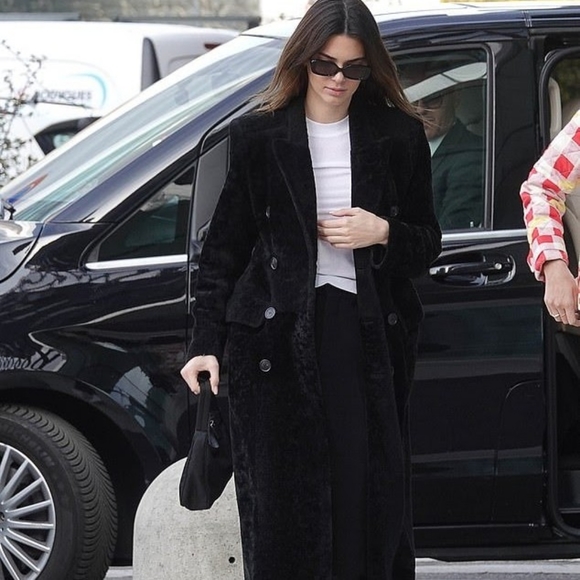 Lucky Brand Jackets & Blazers - Lucky Brand Black Velvet Longline Coat Medium